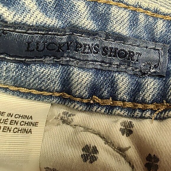 Ladies LUCKY BRAND Distressed Jean Shorts - Size 2/26 - EUC - Picture 5 of 5